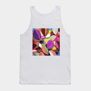 Colorful Autumn Leaves and Berries Tank Top